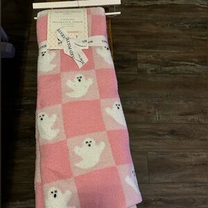 Cupcakes and Cashmere Pink Ghost Throw Viral